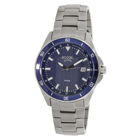 Boccia Titanium Blue Dial 10 Bar Watch - 3577-02 - Click Image to Close